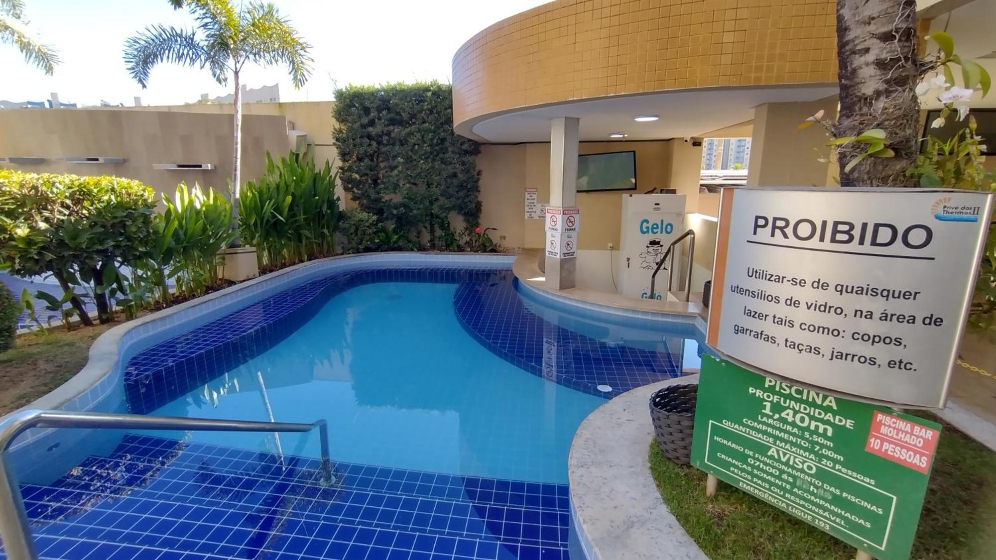 Prive Das Thermas II Caldas Novas - Achei Ferias - Com Roupa De Cama 외부 사진